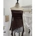 One shoulder pleated top for women