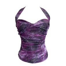 Hanging neck tie butterfly condensation back top Hanging neck tie butterfly condensation back top