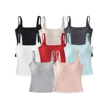 Small tank top with chest cushion