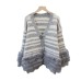 Heavy Work Imitation Mink Fur Three-Dimensional Flower Sweater Coat Women Loose Design Knitted Cardigan