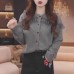 Ruffled Knit Cardigan Women's Design Sense Elegant Vintage Sweater Jacket