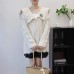 College Style Peter Pan Collar Knitted Cardigan Women Soft and Flower Sweater Coat Trendy