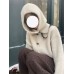Retro Horn Button Knit Cardigan Women Loose Soft Sweater Coat with Hood