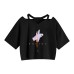 Chainsaw Man Machima Print Women's Strapless Crop Top Hoodie
