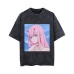 Washed Couple Short Sleeve T-Shirt Anime anime Chainsaw Man chainsaw man Makima