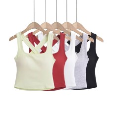 Chest cushion cross exposed back wide shoulder sling
