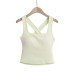 Chest cushion cross exposed back wide shoulder sling
