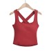 Chest cushion cross exposed back wide shoulder sling