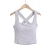Chest cushion cross exposed back wide shoulder sling