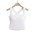 Chest cushion cross exposed back wide shoulder sling