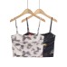 Butterfly printed mesh pleated sling