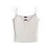 Bow V-neck Knitted Small Strap Tank Top for Women