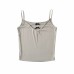 Bow V-neck Knitted Small Strap Tank Top for Women
