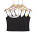 Fake two-piece metal camisole with contrasting colors