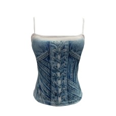 Cowboy print camisole sleeveless top