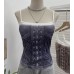 Cowboy print camisole sleeveless top