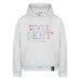 Retro Beaded Letter Embroidery Hooded Sweatshirt Unisex Loose Casual Versatile Hoodie