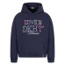 Retro Beaded Letter Embroidery Hooded Sweatshirt Unisex Loose Casual Versatile Hoodie