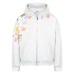 Fun Pattern Printed Hooded Cardigan Unisex Loose Casual Hip Hop Jacket