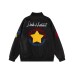 High Street Style Star Letter Embroidery Stand Collar Jacket Unisex Loose Casual Versatile Outerwear