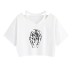 Anime Style Cartoon Pattern Sleeveless Exposed Belly Women's Camisole
