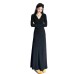 Outfit Set High-Grade Black Hoodie Dress Women Long Dress