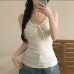 Polka dot vest women's V-neck strap sleeveless base top