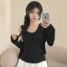 Polka dot vest women's V-neck strap sleeveless base top