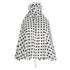 Retro polka dot contrasting neck strap backless top
