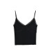 Lace lace slim fit V-neck short top