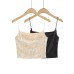 Sequined strapless tank top