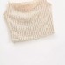 Sequined strapless tank top