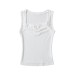Chest pleated bow slimming top