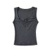 Chest pleated bow slimming top