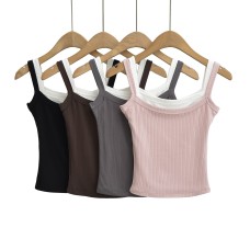 Fake two small camisoles Fake two small camisoles