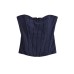 Strapless chest cushion strapless top for women