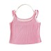 Color blocking small camisole female