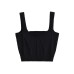 High waisted and exposed navel knitted small sling