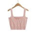 High waisted and exposed navel knitted small sling