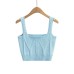 High waisted and exposed navel knitted small sling