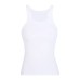 Solid color narrow shoulder elastic slim fit base camisole sleeveless tank top