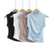Slim fit base pleated irregular top
