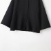 Round neck twisted buckle structure black knitted sweater top