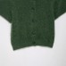 Round neck short sleeved single breasted knitted cardigan for women