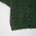 Round neck short sleeved single breasted knitted cardigan for women