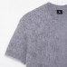 Five point sleeve top solid color knitted sweater for women