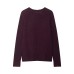 Temperament V-neck long sleeved pullover loose knit sweater for women