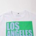City printed round neck short sleeved T-shirt top for women
