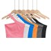 Tailored sloping shoulder strapless vest