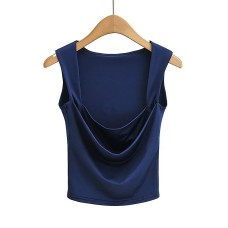 Square neck elastic vest